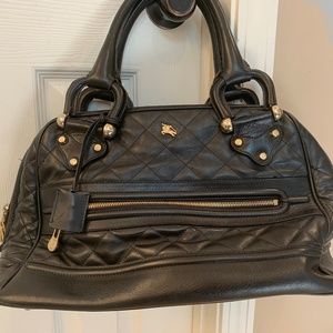 Quilted leather Burberry Manor bag